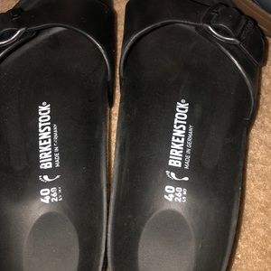 Birkenstock Black sandals. Never worn.